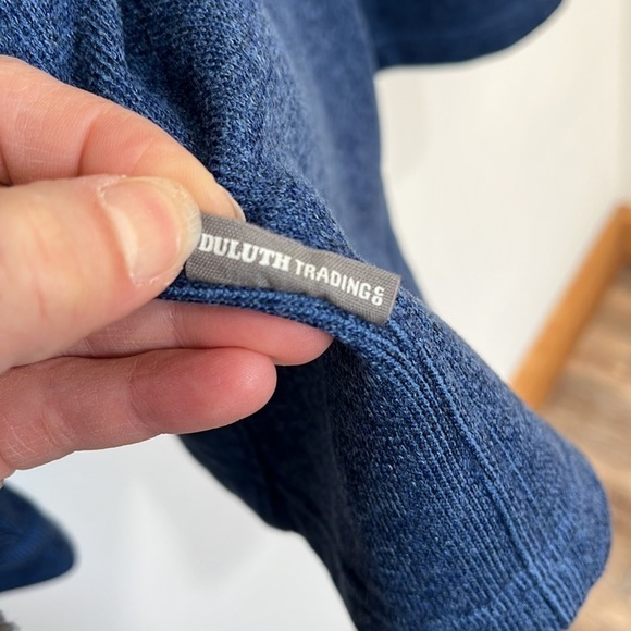 Duluth Trading Co Men's Silver Lining Fleece Full Zip Mock Jacket Size XL Blue - Picture 6 of 14